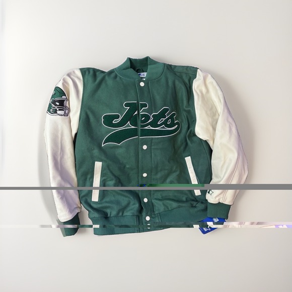 NFL Other - Men's Starter Green New York Jets Complete Game Varsity Full-Snap Jacket XL